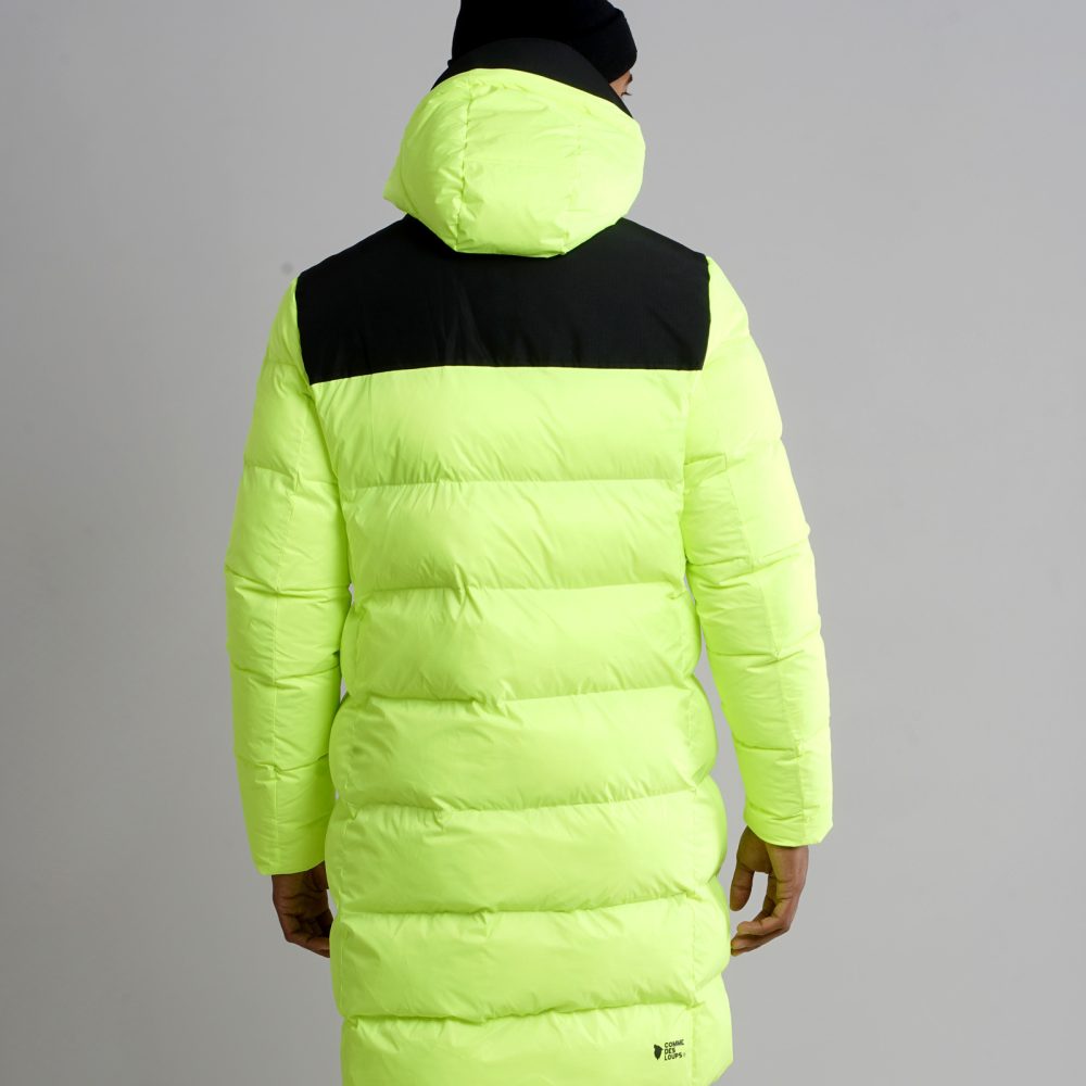 Doudoune Chauffante Longue ALASKA Vert Fluo  COMME DES LOUPS site